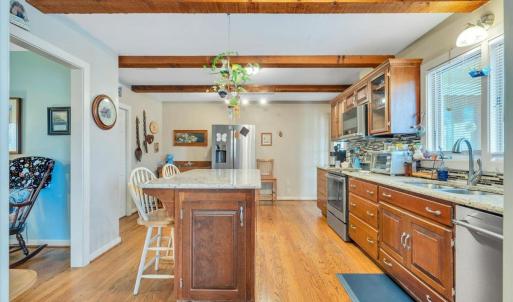 Kitchen with stainless & granite