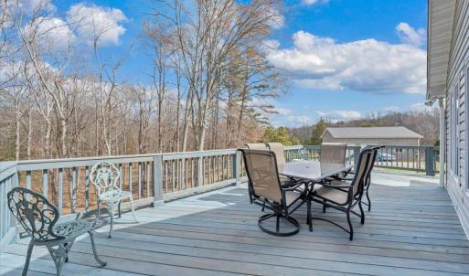 Beautiful wooded views off the deck