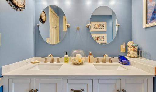 Hallway remodeled full bathroom