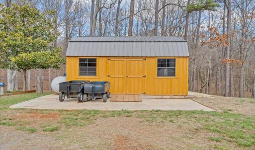 New storage building on concrete pad