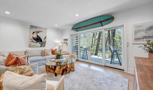 Multiple upper and lower entertaining spaces overlooking beautiful, yet private views of Smith Mountain Lake!