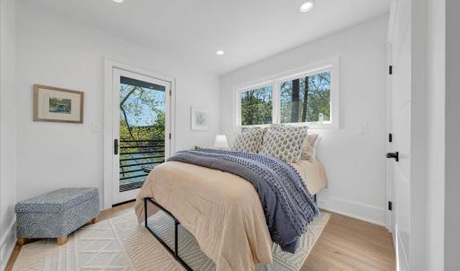 Private outdoor space accessible from both bedrooms on the upper level!