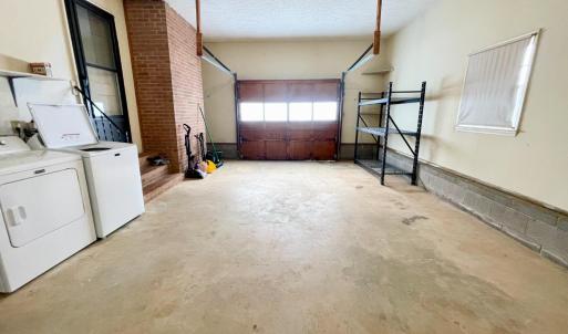 Attached one car garage