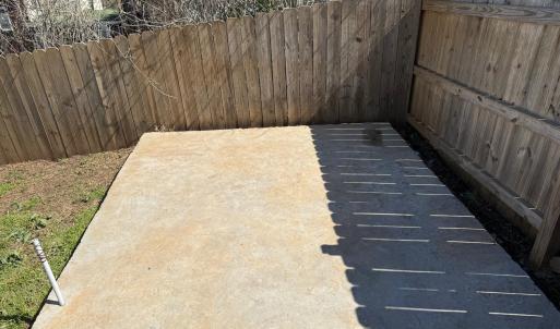 Concrete slab perfect for firepiit or placing a storage shed there