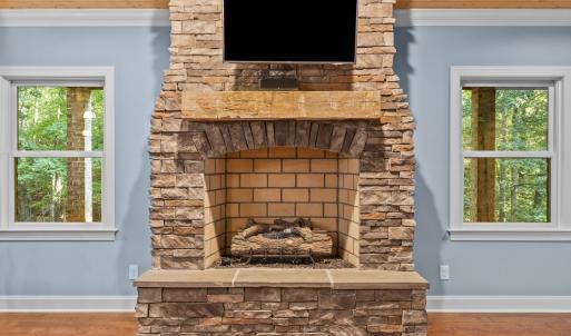 Second fireplace terrace level