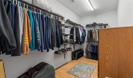 Primary closet