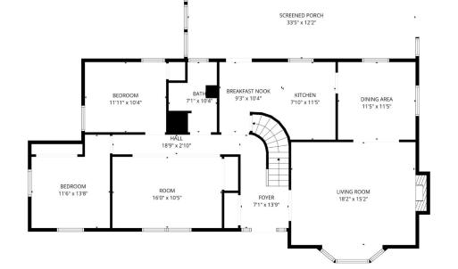 Main level floor plan