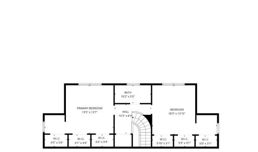 Upstairs floor plan