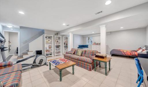 Basement rec room