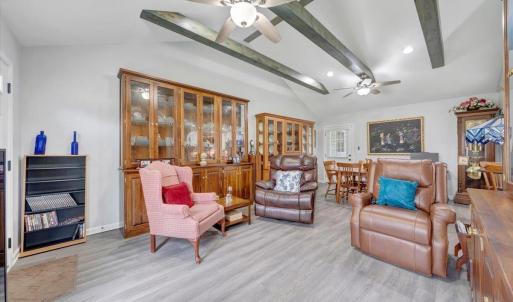 Living room in the addition - Note that the cabinets are not built-in