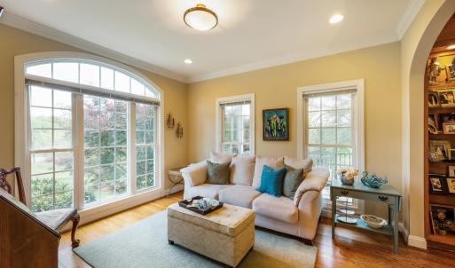 Lovely living room with plenty of light
