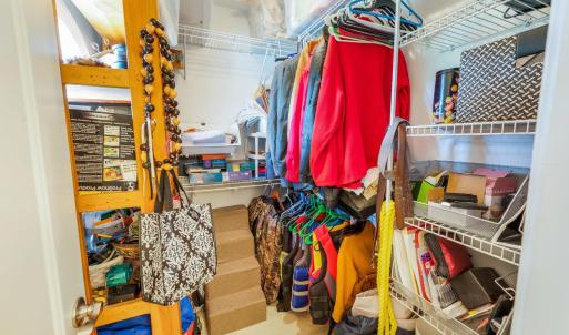 walk in closet off of bedroom number 3