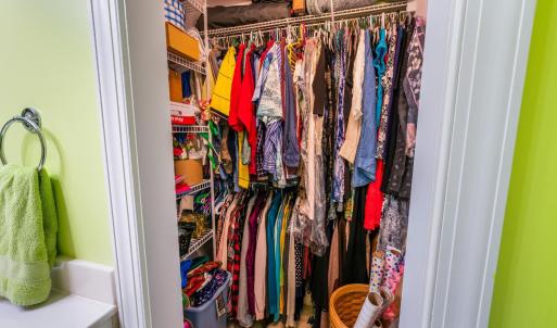 Walk in closet off of bedroom number 2