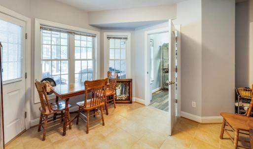 Terrace level dining area