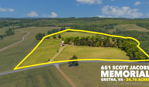 Photo #2 of 651 Scott Jacobs Memorial Drive, Gretna, VA 24.8 acres
