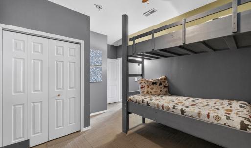 Office set up as a bedroom