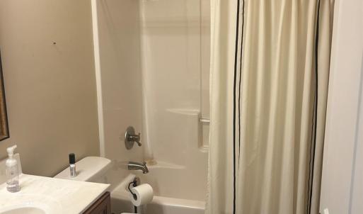 2nd bath off hallway.