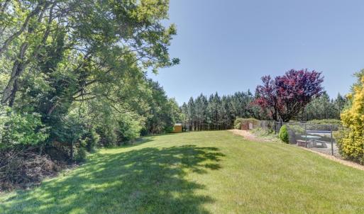 1.36 Acres with large areas for play, strolling the grounds, or adding a garden.