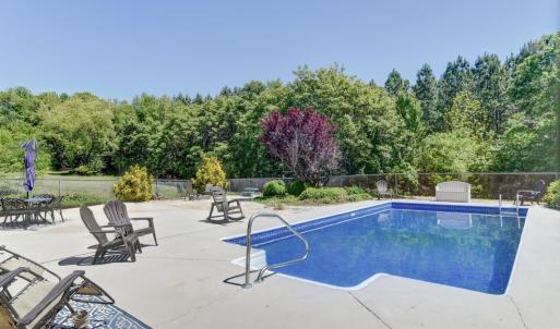 In-Ground Pool with new liner, pool has shallow and deep ends