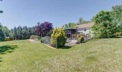 Backyard, looking from the left side of the property
