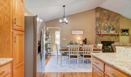 Easy access to get food from the Kitchen to the table top!