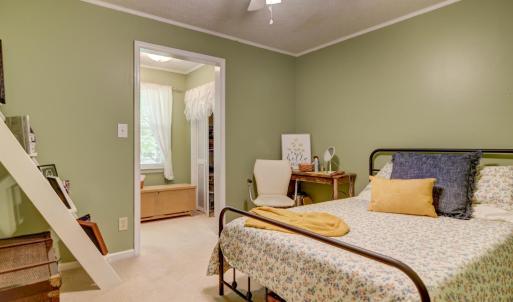 Bedroom #2 with extended closet, play or office area.
