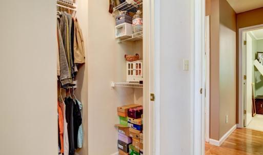Primary closet
