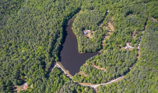 Community Lake - Left Border is national Forest
