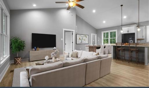 AI Staged Living Room