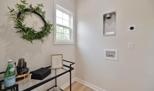 Main level laundry room & storage
