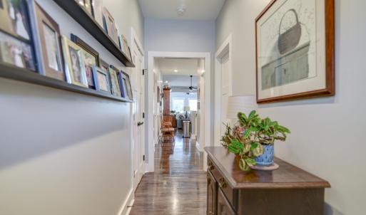 Opening Hall way, great for privacy as people enter, then opens into large open concept family/kitchen area.