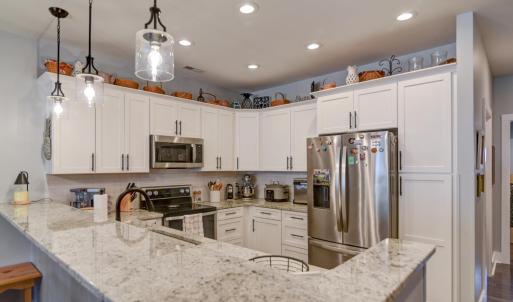 granite counter tops, soft close cabinets
