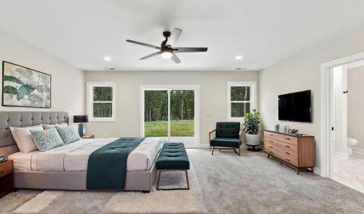 Virtually Staged Primary Bedroom