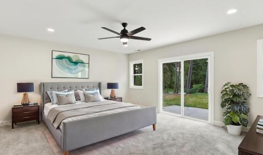 Virtually Staged Primary Bedroom