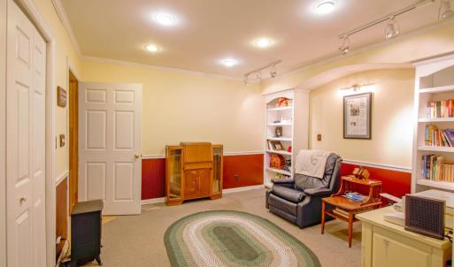 Terrace Level Office with closet