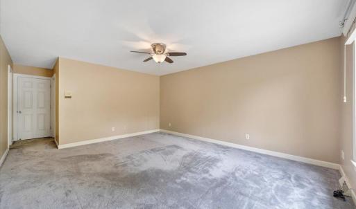 Spacious primary bedroom