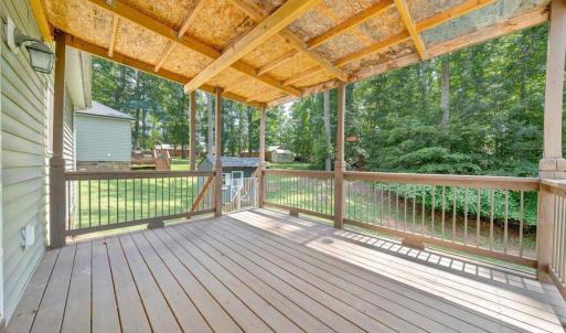 Newly covered rear porch!