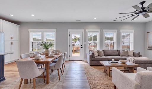 Virtually Staged Breakfast Area - Family Room