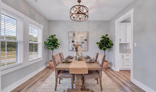 Virtually Staged Dining Room