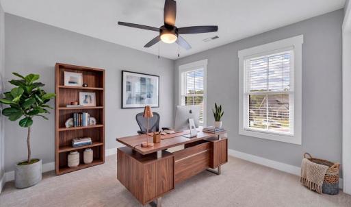Virtually Staged Bedroom #2 as Office