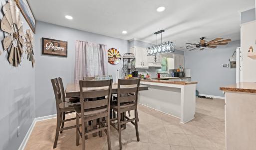 Eat in portion of the kitchen