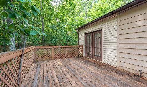 16x12 deck outside the Sunporch doors