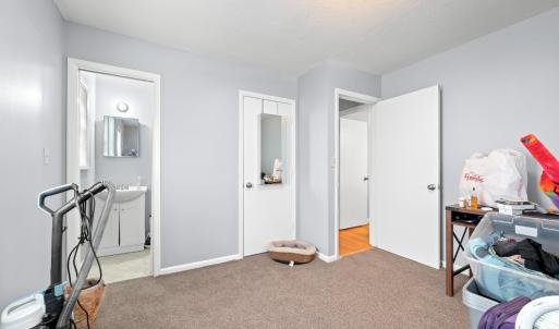 Primary Bedroom at the end of the hall. Ensuite 1/2 bath