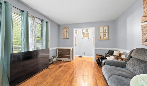 Living Room with the front door on the left