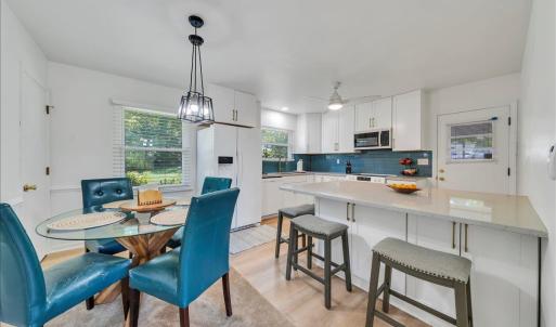 Brand new kitchen cabinets, counter tops, back splash, lighting, plumbing, hardware, and appliances with abundant cabinet space!