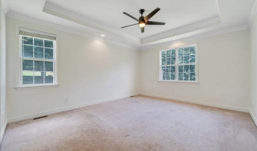 Main level primary ensuite with trey ceiling!