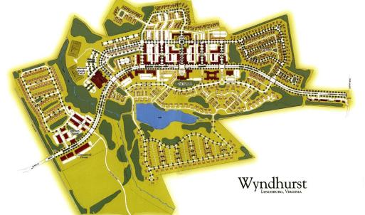 Map of the Wyndhurst community in Lynchburg, Virginia.