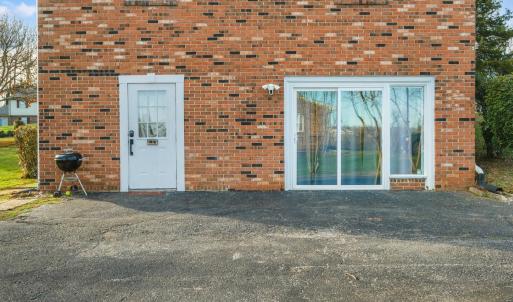 Downstairs entry & driveway