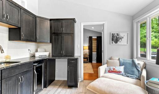 Wet bar between the kitchen and  Master Suite