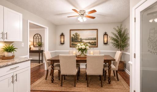 Virtually Staged Dining Room
